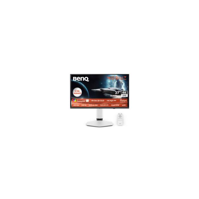 BENQ EX271UZ Mobiuz 26.5" OLED 4K 240Hz 0.03ms HDMI DP USB-C FreeSync Oyun Monitörü