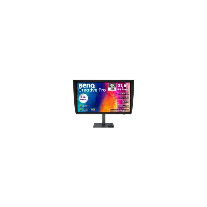 BENQ PV3250U 31.5 IPS 4K 120Hz Thunderbolt 4 Mac Uyumlu HDR600 Video Edit Monitörü