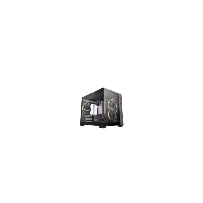 CG330-3F Micro-ATX 3 ARGB Fanlı Çift Hazneli Akvaryum Siyah Kasa