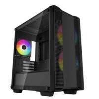 DEEPCOOL CC360-ARGB Micro ATX 120mm ARGB 3 Fanlı Temperli Cam Yan Panelli Siyah PC Kasa