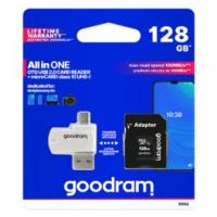 GOODRAM M1A4-1280R12 AIO 128GB OTG USB 2.0 Card Reader + MicroCard Class 10 UHS I
