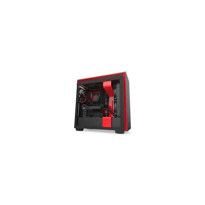 NZXT CA-H710B-BR H710 Mid Tower Black/Red Chassis
