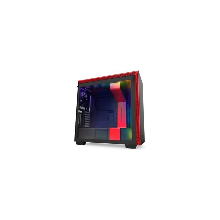 NZXT CA-H710I-BR H710i Mid Tower Black/Red Chassis with Smart Device 2 3x120? 1x140mm