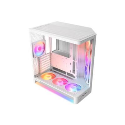 NZXT CC-H62FW-P1 H6 Compact Dual-Chamber ATX Kasa RGB Fan Beyaz