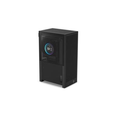 NZXT CI-H21FB-01 H2 Flow 2026 mini-ITX Case with PCIe 5.0 Riser Cable - All Black Color