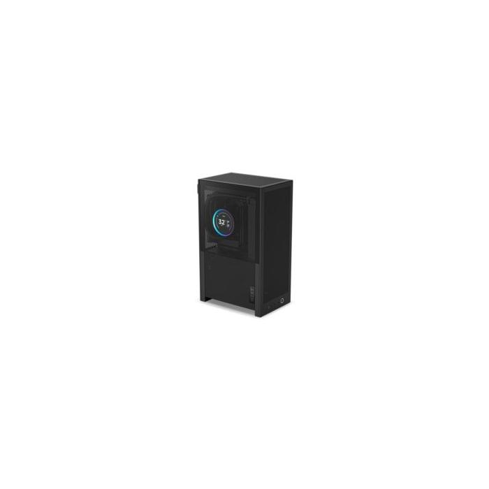 NZXT CI-H21FB-01 H2 Flow 2026 mini-ITX Case with PCIe 5.0 Riser Cable - All Black Color