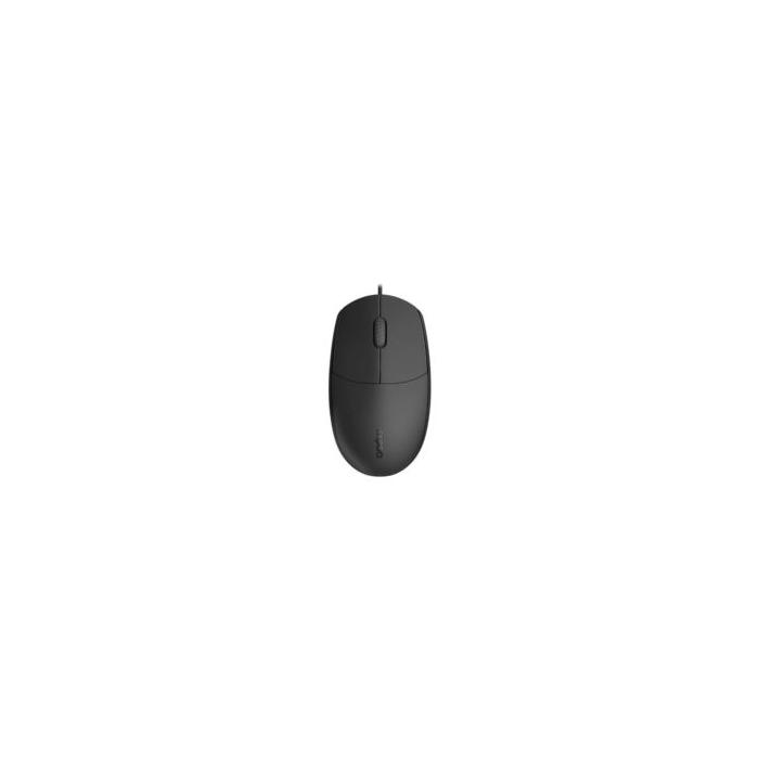 RAPOO 12345 N100C Type-C Wired Optical Mouse Siyah