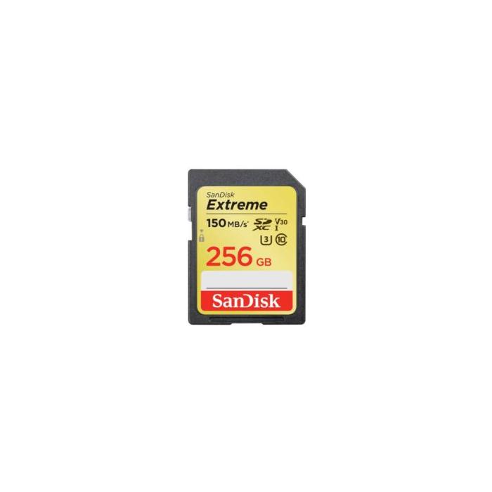 SANDISK SDSDXV5-256G-GNCIN Extreme SDXC Card 256GB 156MB/s V30 UHS-I U3