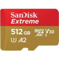 SANDISK SDSQXAV-512G-GN6MN 512GB Extreme SDXC UHS-I A2 190MB/s Micro SD Card