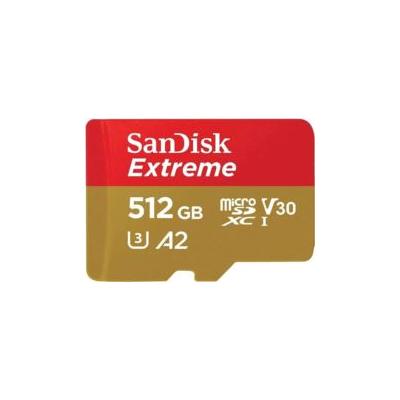 SANDISK SDSQXAV-512G-GN6MN 512GB Extreme SDXC UHS-I A2 190MB/s Micro SD Card