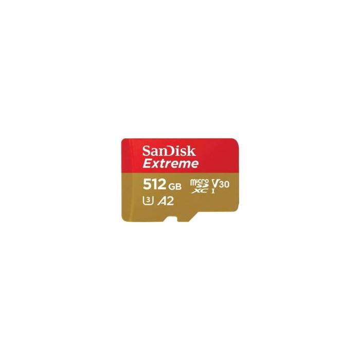 SANDISK SDSQXAV-512G-GN6MN 512GB Extreme SDXC UHS-I A2 190MB/s Micro SD Card