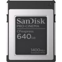 SANDISK SDCFEC-640G-GN4NN 640GB PRO-CINEMA 1700 MB/s CFexpress Type-B Card