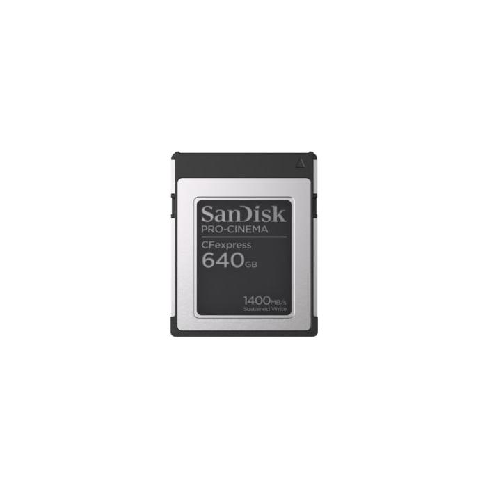 SANDISK SDCFEC-640G-GN4NN 640GB PRO-CINEMA 1700 MB/s CFexpress Type-B Card