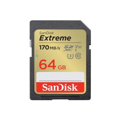 SANDISK SDSDXV2-064G-GNCIN 64GB Extreme microSD UHS I Card 180MB/s - 170MB/s