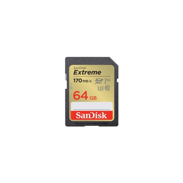 SANDISK SDSDXV2-064G-GNCIN 64GB Extreme microSD UHS I Card 180MB/s - 170MB/s