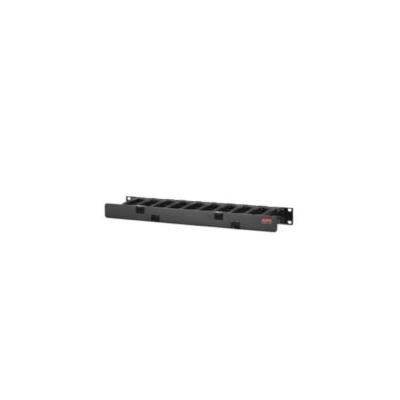 APC AR8602A Horizontal Cable Manager, 1U x 4" Deep, Single-Sided with Cover